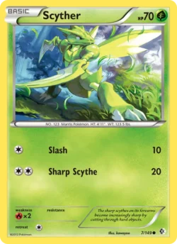 Scyther (#7) — Reverse Holo — BCR 7