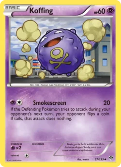 Koffing (#57) — Reverse Holo — PLS 057