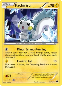 Pachirisu (#37) — Reverse Holo — PLF 037