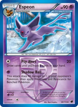 Espeon (#48) — Reverse Holo — PLF 048