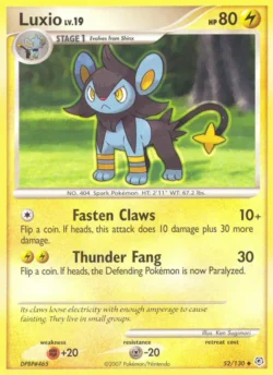 Luxio (#52) — Reverse Holo — DP 052