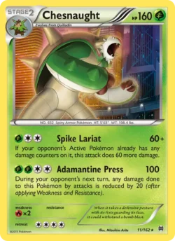 Chesnaught (#11) — Reverse Holo — BKT 011