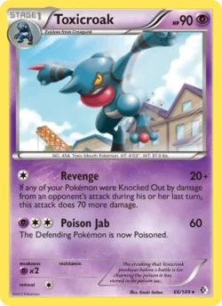 Toxicroak (#66) — Reverse Holo — BCR 066