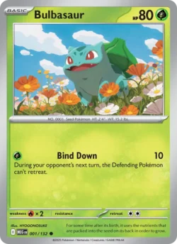 Bulbasaur (#001) Reverse Holo — Reverse Holo — MEG 001