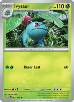 Ivysaur (#002) Reverse Holo — Reverse Holo — MEG 002