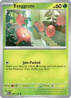 Exeggcute (#004) — Reverse Holo — MEG 004