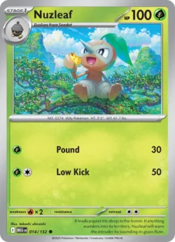 Nuzleaf (#014) Reverse Holo — Reverse Holo — MEG 014