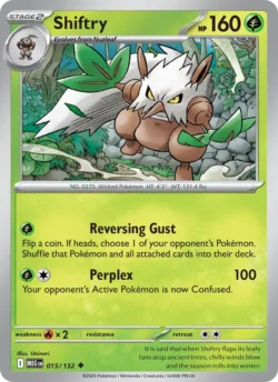 Shiftry (#015) — Reverse Holo — MEG 015