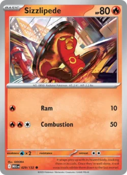 Sizzlipede (#029) — Reverse Holo — MEG 029