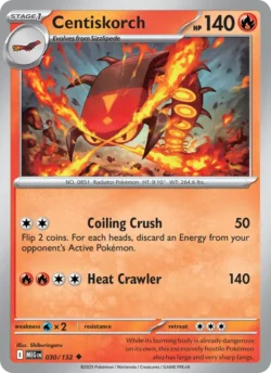 Centiskorch (#030) Reverse Holo — Reverse Holo — MEG 030