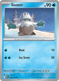 Snover (#035) — Reverse Holo — MEG 035