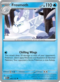Frosmoth (#043) Reverse Holo — Reverse Holo — MEG 043