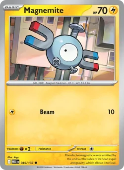 Magnemite (#045) Reverse Holo — Reverse Holo — MEG 045