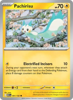 Pachirisu (#051) Reverse Holo — Reverse Holo — MEG 051