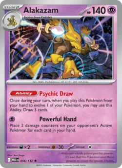 Alakazam (#056) Reverse Holo — Reverse Holo — MEG 056