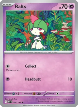 Ralts (#058) — Reverse Holo — MEG 058