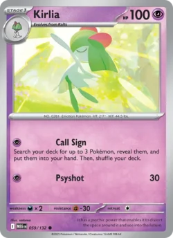 Kirlia (#059) Reverse Holo — Reverse Holo — MEG 059