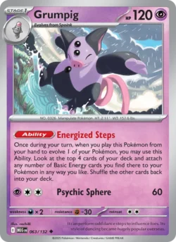 Grumpig (#063) Reverse Holo — Reverse Holo — MEG 063
