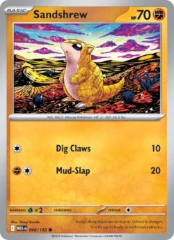 Sandshrew (#068) Reverse Holo — Reverse Holo — MEG 068