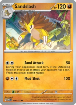 Sandslash (#069) — Reverse Holo — MEG 069