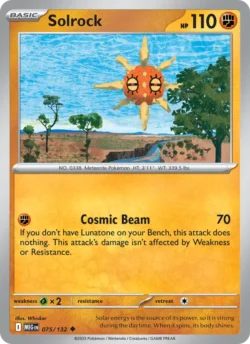 Solrock (#075) — Reverse Holo — MEG 075