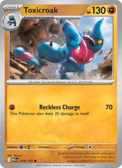 Toxicroak (#079) — Reverse Holo — MEG 079