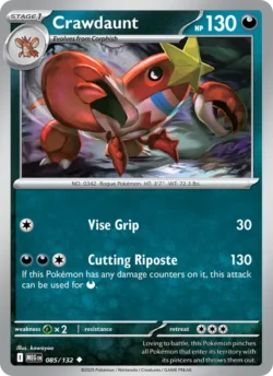 Crawdaunt (#085) — Reverse Holo — MEG 085
