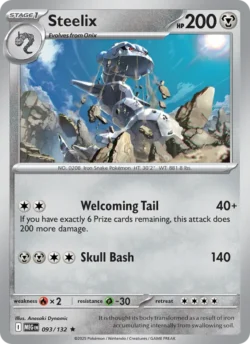 Steelix (#093) Reverse Holo — Reverse Holo — MEG 093
