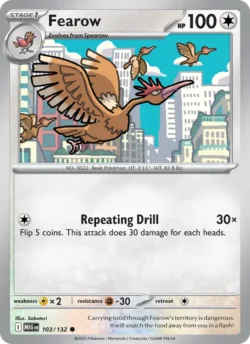 Fearow (#103) Reverse Holo — Reverse Holo — MEG 103