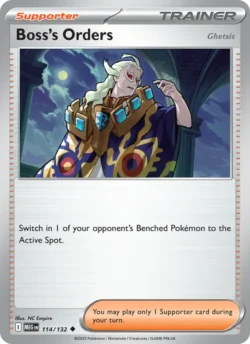 Boss's Orders (#114) Reverse Holo — Reverse Holo — MEG 114