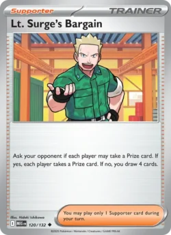 Lt. Surge's Bargain (#120) Reverse Holo — Reverse Holo — MEG 120