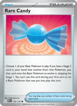 Rare Candy (#125) Reverse Holo — Reverse Holo — MEG 125