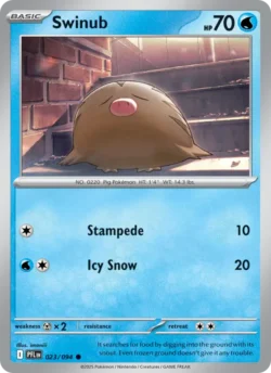 Swinub (#023) — Reverse Holo — PFL 023
