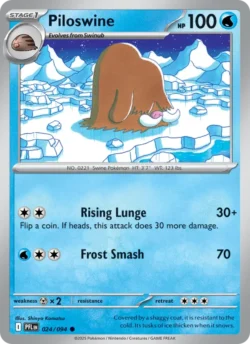 Piloswine (#024) — Reverse Holo — PFL 024