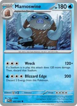 Mamoswine (#025) — Reverse Holo — PFL 025