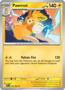 Pawmot (#034) — Reverse Holo — PFL 034