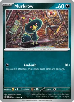 Murkrow (#057) — Reverse Holo — PFL 057