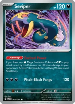 Seviper (#062) — Reverse Holo — PFL 062