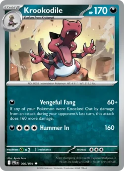 Krookodile (#066) — Reverse Holo — PFL 066