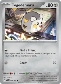 Togedemaru (#073) — Reverse Holo — PFL 073