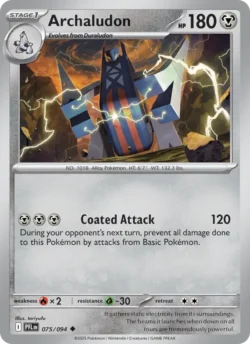 Archaludon (#075) — Reverse Holo — PFL 075