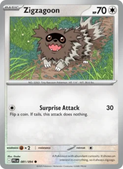 Zigzagoon (#081) — Reverse Holo — PFL 081