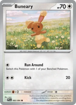 Buneary (#083) — Reverse Holo — PFL 083