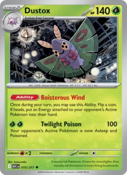 Dustox (#015) Pokeball Reverse Holo — Pokeball Reverse Holo — ASC 015