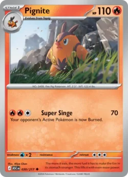 Pignite (#030) Pokeball Reverse Holo — Pokeball Reverse Holo — ASC 030