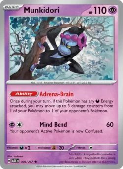 Munkidori (#099) Pokeball Reverse Holo — Pokeball Reverse Holo — ASC 099