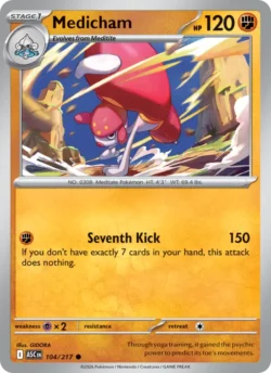Medicham (#104) Pokeball Reverse Holo — Pokeball Reverse Holo — ASC 104
