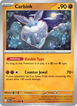 Carbink (#117) Pokeball Reverse Holo — Pokeball Reverse Holo — ASC 117