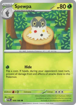 Spewpa (#008) Reverse Holo — Reverse Holo — POR 008