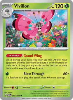 Vivillon (#009) Reverse Holo — Reverse Holo — POR 009